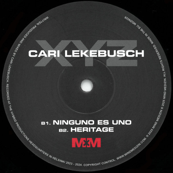 Cari Lekebusch – XYZ (2x12", Album) vinyl record | Paranoise Records