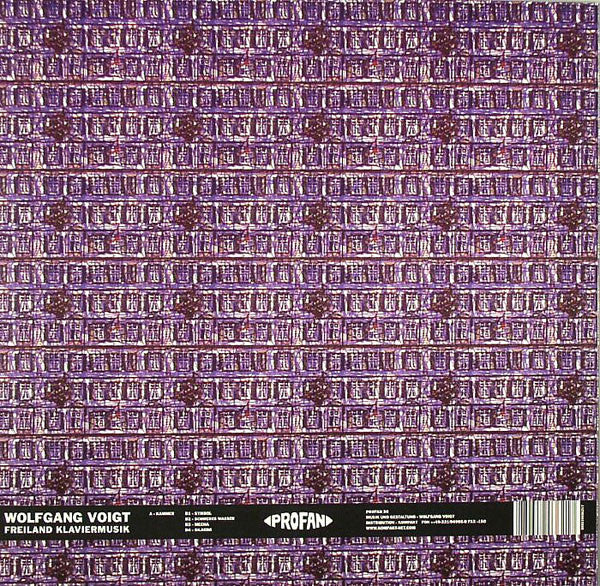 Wolfgang Voigt – Freiland Klaviermusik (12") vinyl record | Paranoise Records