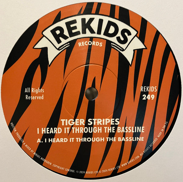 Tiger Stripes - I Heard It Through The Bassline — front sleeve