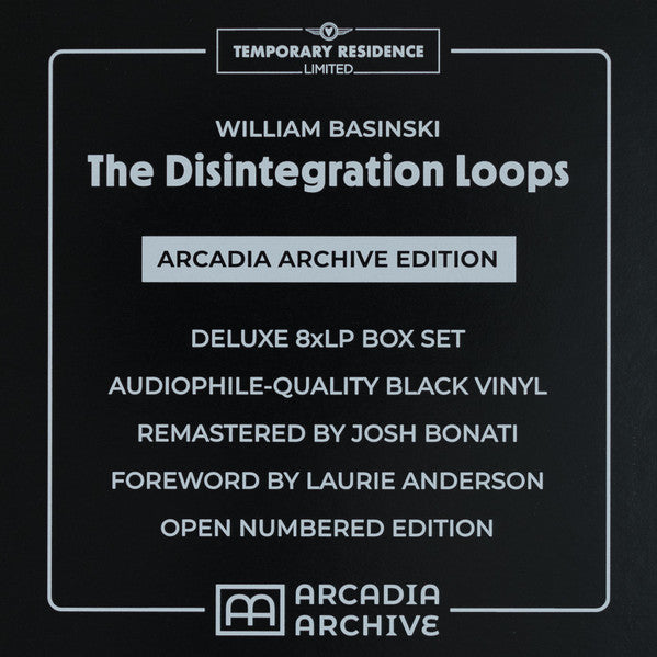 William Basinski – The Disintegration Loops (8xLP, Comp, Dlx, Num, RE, RM) vinyl record | Paranoise Records